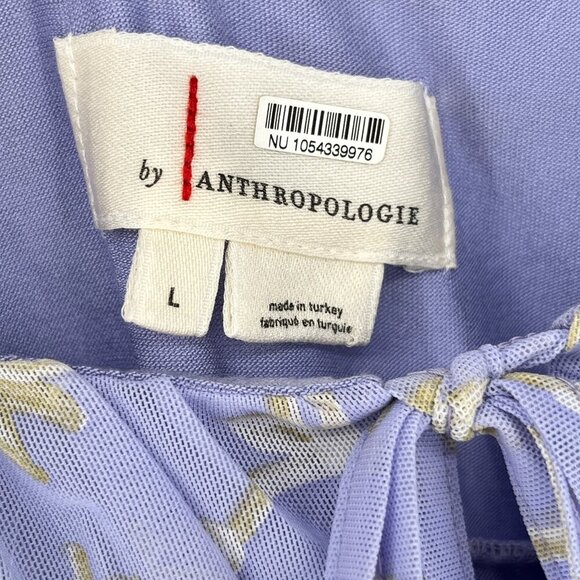 Anthropologie Sleeveless Slip Midi Dress Size Large Baby Doll Fairy Whimsical - Picture 10 of 16